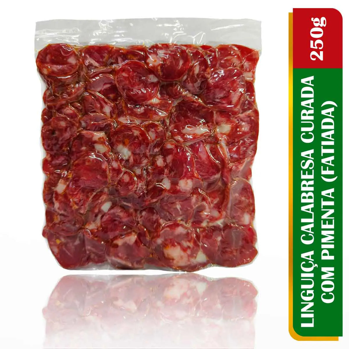 Linguiça Calabresa Fatiada (com Pimenta) 250g - Ditalia